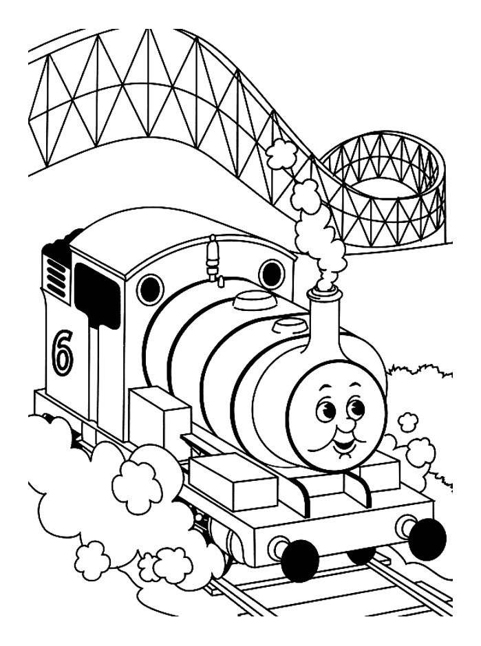 Dibujo para colorear: Train / Locomotive (Transporte) #135215 - Dibujos para Colorear e Imprimir Gratis