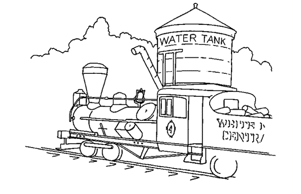 Dibujo para colorear: Train / Locomotive (Transporte) #135226 - Dibujos para Colorear e Imprimir Gratis