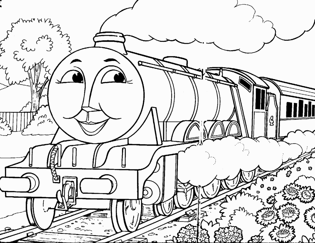 Dibujo para colorear: Train / Locomotive (Transporte) #135236 - Dibujos para Colorear e Imprimir Gratis