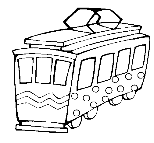 Dibujo para colorear: Tramway (Transporte) #145409 - Dibujos para Colorear e Imprimir Gratis