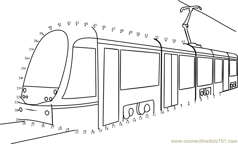 Dibujo para colorear: Tramway (Transporte) #145586 - Dibujos para Colorear e Imprimir Gratis