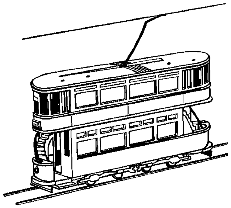 Dibujo para colorear: Tramway (Transporte) #145598 - Dibujos para Colorear e Imprimir Gratis