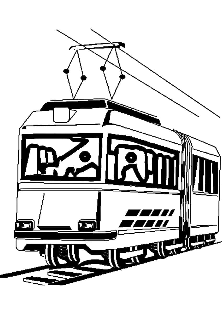Dibujo gratuito Tranvía #210530 de la coleccion Transporte para imprimir