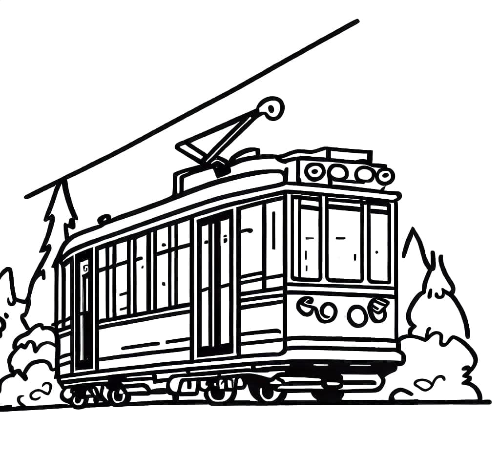 Dibujo gratuito Tranvía #210532 de la coleccion Transporte para imprimir