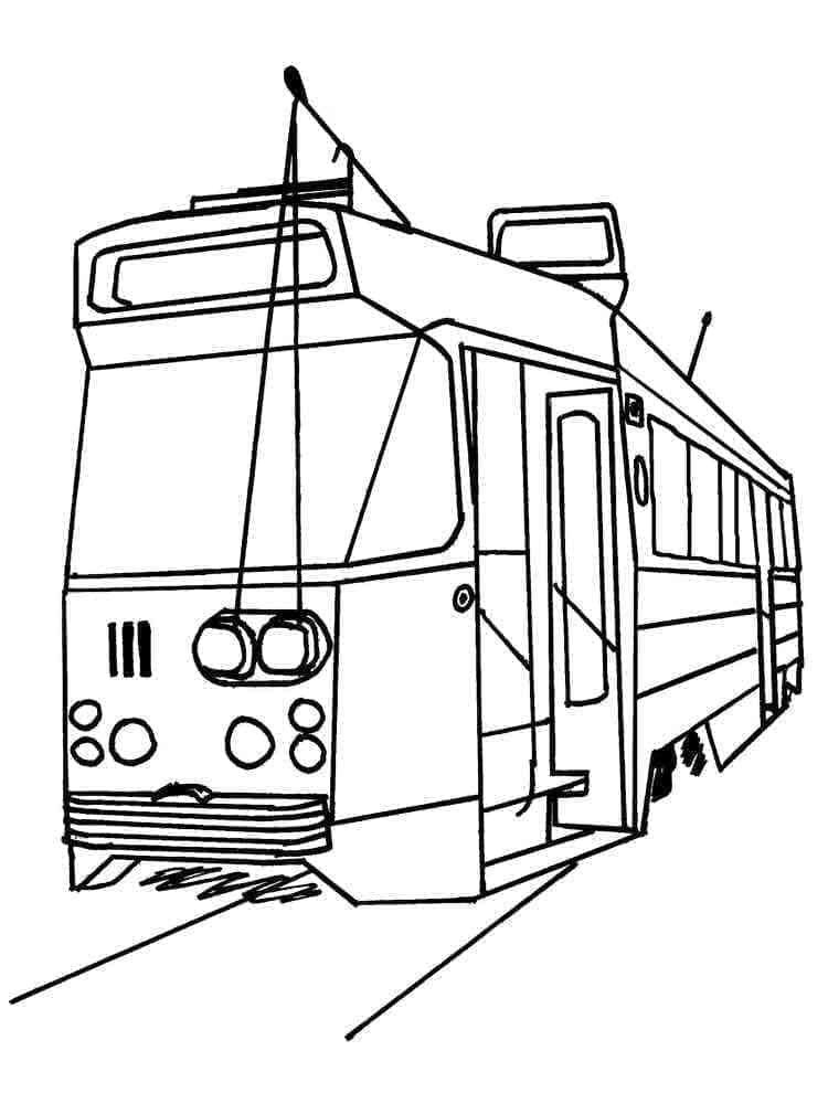 Dibujo gratuito Tranvía #210544 de la coleccion Transporte para imprimir