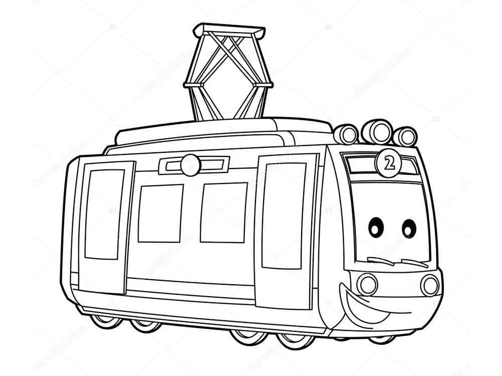 Dibujo gratuito Tranvía #210545 de la coleccion Transporte para imprimir