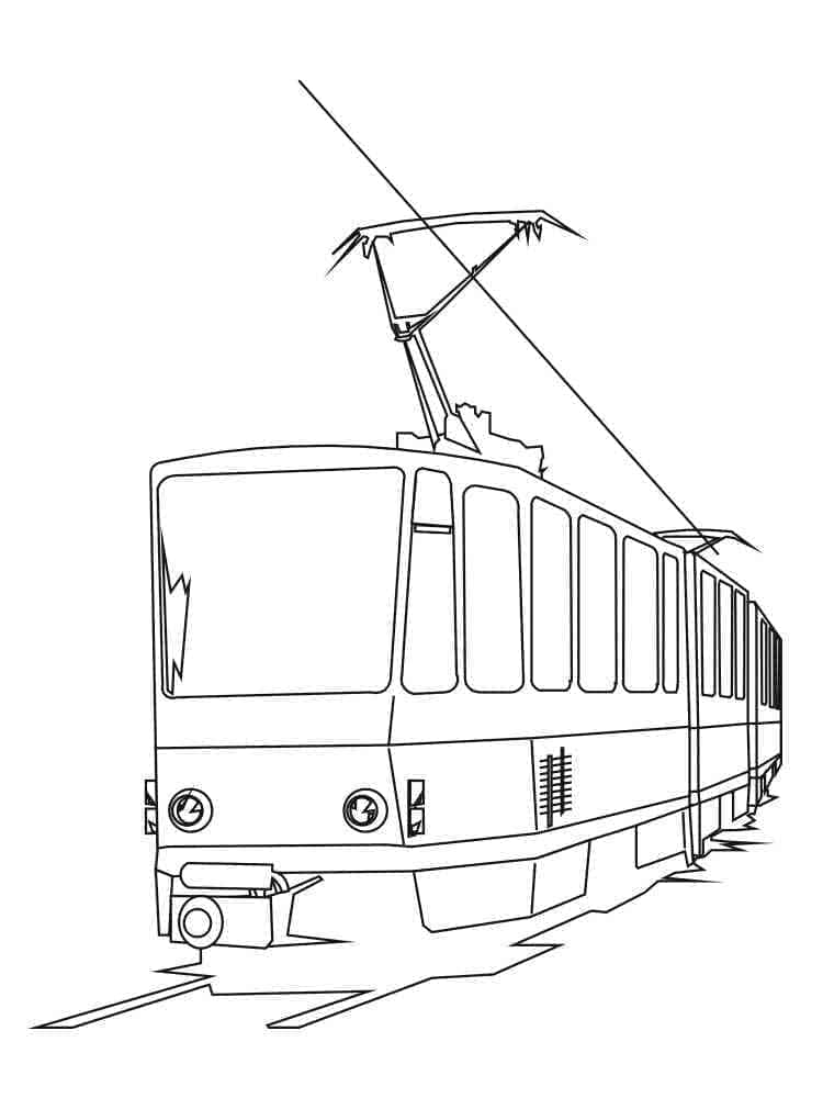 Dibujo gratuito Tranvía #210551 de la coleccion Transporte para imprimir