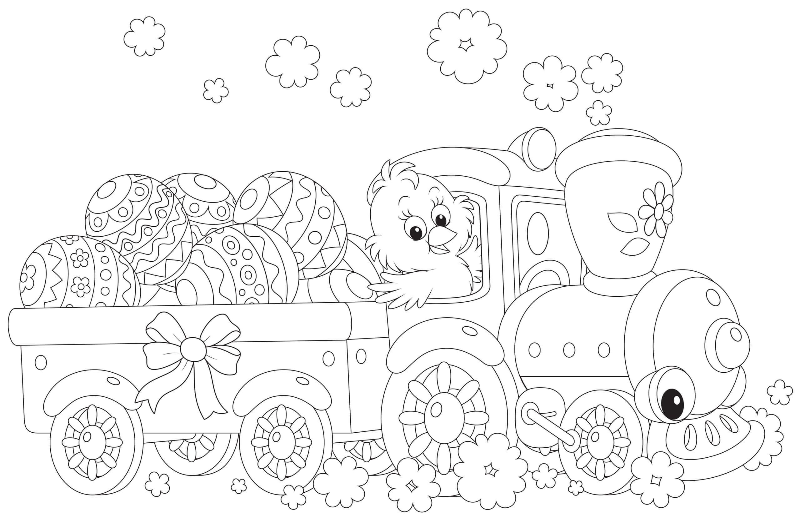 Dibujo gratuito Tren / Locomotora #180616 de la coleccion Transporte para imprimir
