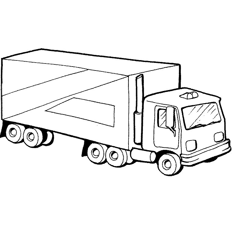 Dibujo para colorear: Truck (Transporte) #135537 - Dibujos para Colorear e Imprimir Gratis