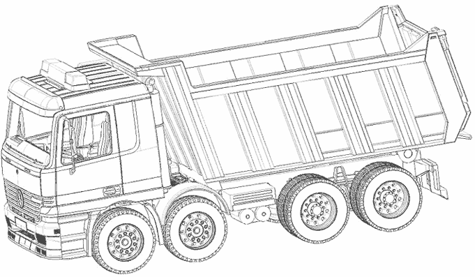 Dibujo para colorear: Truck (Transporte) #135541 - Dibujos para Colorear e Imprimir Gratis