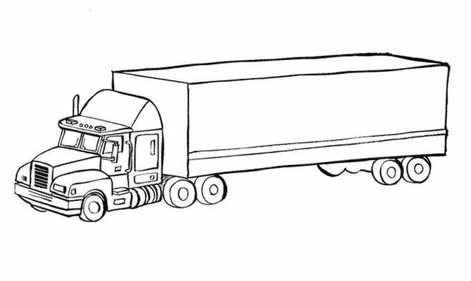 Dibujo para colorear: Truck (Transporte) #135550 - Dibujos para Colorear e Imprimir Gratis