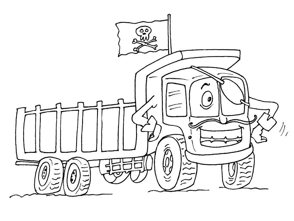 Dibujo para colorear: Truck (Transporte) #135558 - Dibujos para Colorear e Imprimir Gratis