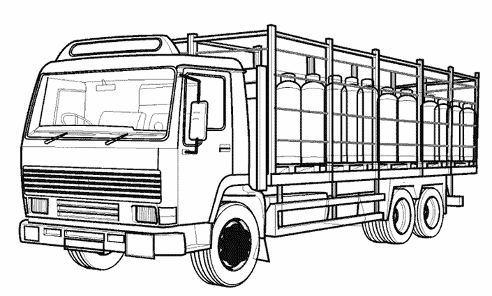 Dibujo para colorear: Truck (Transporte) #135574 - Dibujos para Colorear e Imprimir Gratis