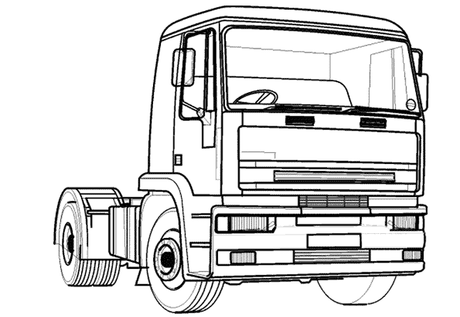 Dibujo para colorear: Truck (Transporte) #135582 - Dibujos para Colorear e Imprimir Gratis
