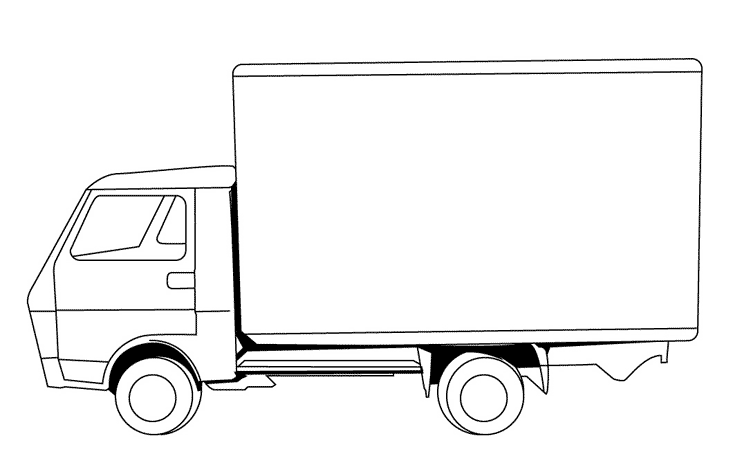 Dibujo para colorear: Truck (Transporte) #135593 - Dibujos para Colorear e Imprimir Gratis