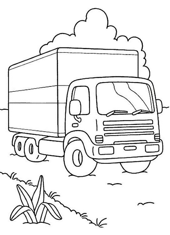 Dibujo para colorear: Truck (Transporte) #135603 - Dibujos para Colorear e Imprimir Gratis