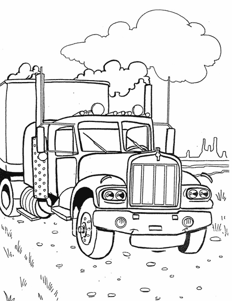 Dibujo para colorear: Truck (Transporte) #135669 - Dibujos para Colorear e Imprimir Gratis