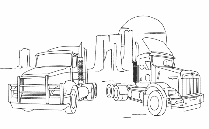 Dibujo para colorear: Truck (Transporte) #135676 - Dibujos para Colorear e Imprimir Gratis