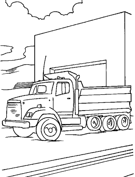 Dibujo para colorear: Truck (Transporte) #135679 - Dibujos para Colorear e Imprimir Gratis