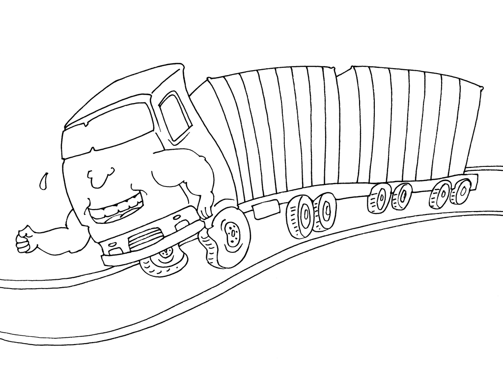 Dibujo para colorear: Truck (Transporte) #135683 - Dibujos para Colorear e Imprimir Gratis