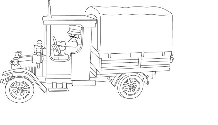 Dibujo para colorear: Truck (Transporte) #135685 - Dibujos para Colorear e Imprimir Gratis