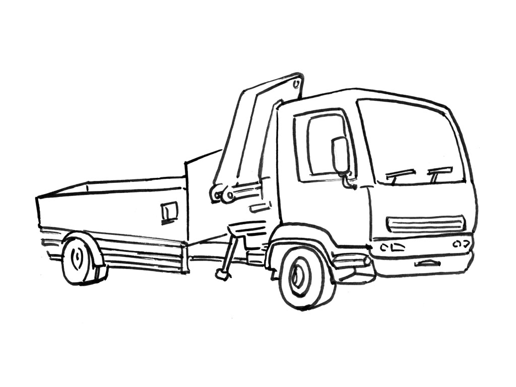 Dibujo para colorear: Truck (Transporte) #135690 - Dibujos para Colorear e Imprimir Gratis