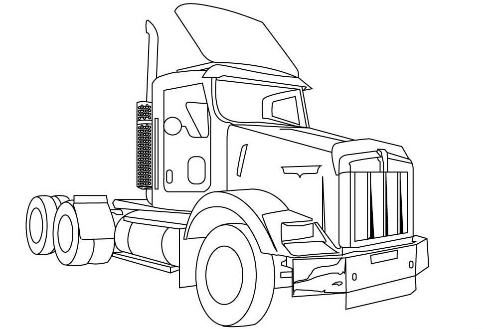 Dibujo para colorear: Truck (Transporte) #135697 - Dibujos para Colorear e Imprimir Gratis