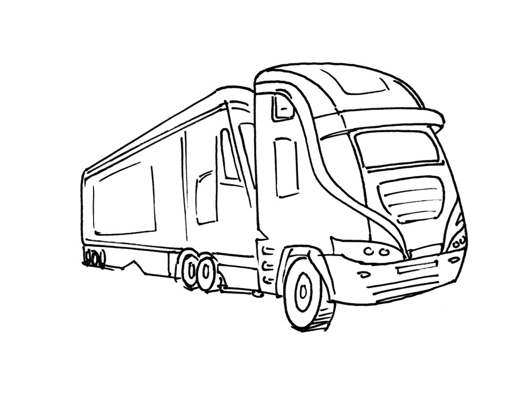 Dibujo para colorear: Truck (Transporte) #135713 - Dibujos para Colorear e Imprimir Gratis