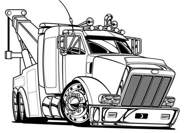 Dibujo para colorear: Truck (Transporte) #135729 - Dibujos para Colorear e Imprimir Gratis