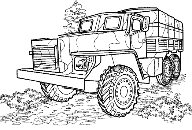 Dibujo para colorear: Truck (Transporte) #135735 - Dibujos para Colorear e Imprimir Gratis