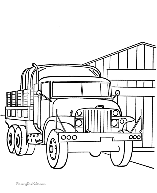 Dibujo para colorear: Truck (Transporte) #135737 - Dibujos para Colorear e Imprimir Gratis