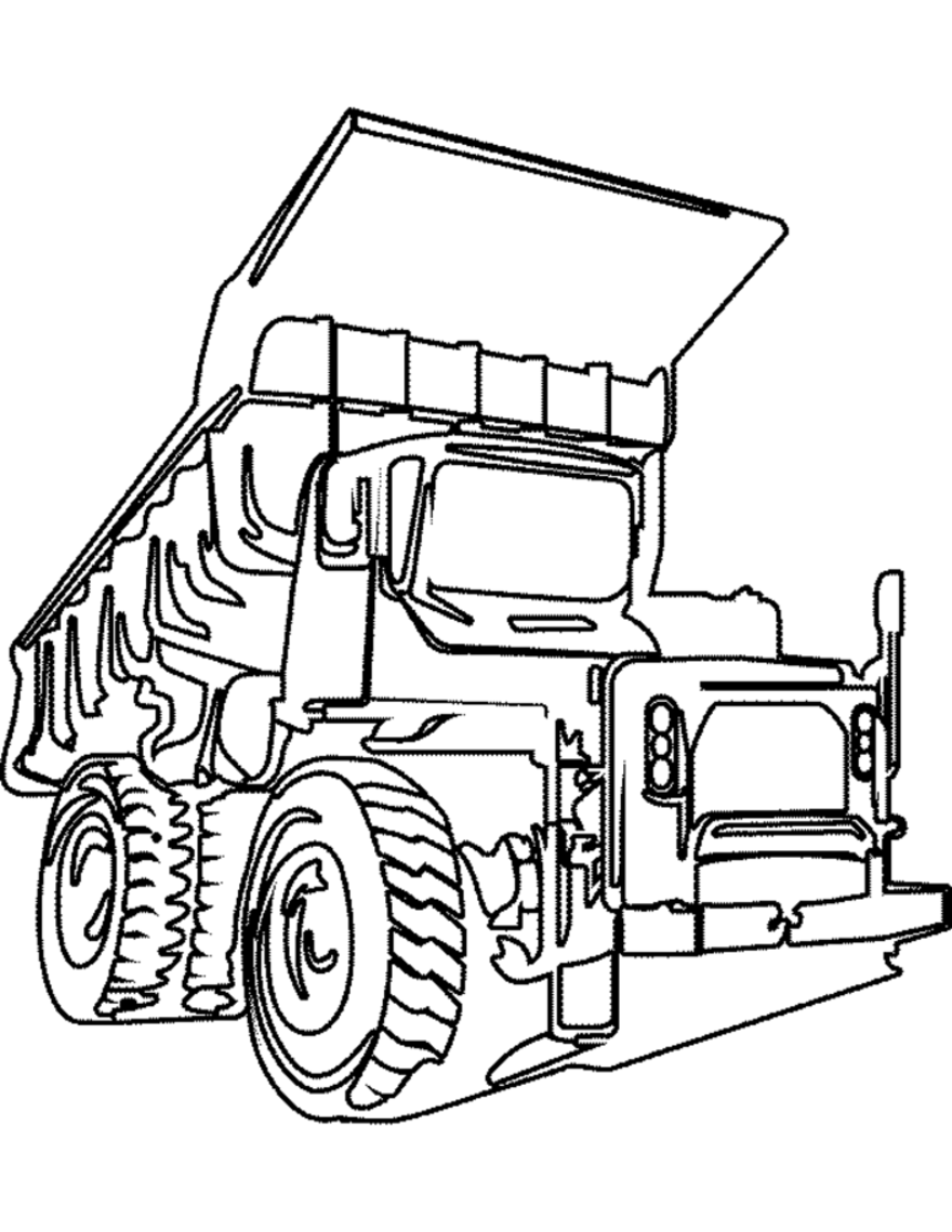 Dibujo para colorear: Truck (Transporte) #135741 - Dibujos para Colorear e Imprimir Gratis