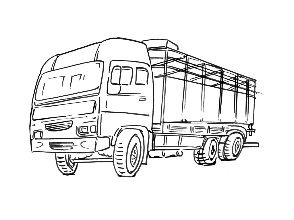 Dibujo para colorear: Truck (Transporte) #135755 - Dibujos para Colorear e Imprimir Gratis