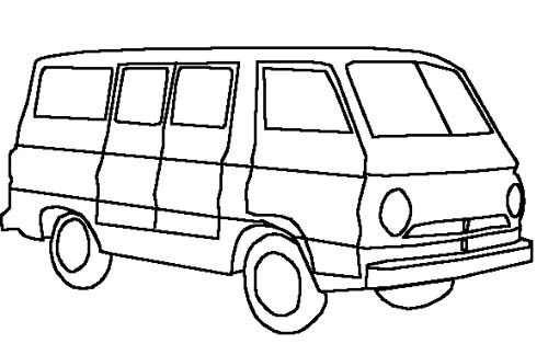 Dibujo para colorear: Van (Transporte) #145096 - Dibujos para Colorear e Imprimir Gratis