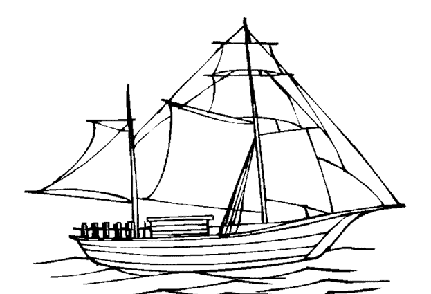 Dibujo gratuito Velero #143570 de la coleccion Transporte para imprimir