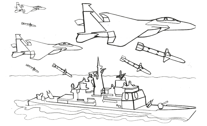 Dibujo para colorear: Warship (Transporte) #138534 - Dibujos para Colorear e Imprimir Gratis
