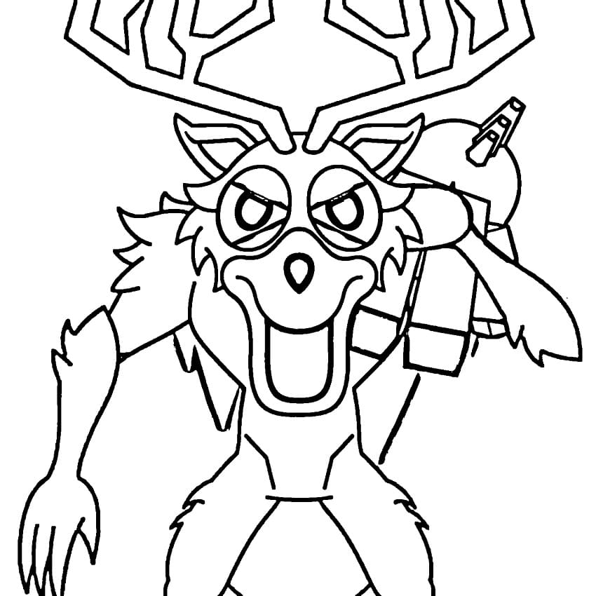 Dibujo gratuito 99 Noches en el Bosque #221571 de la coleccion Videojuegos para imprimir