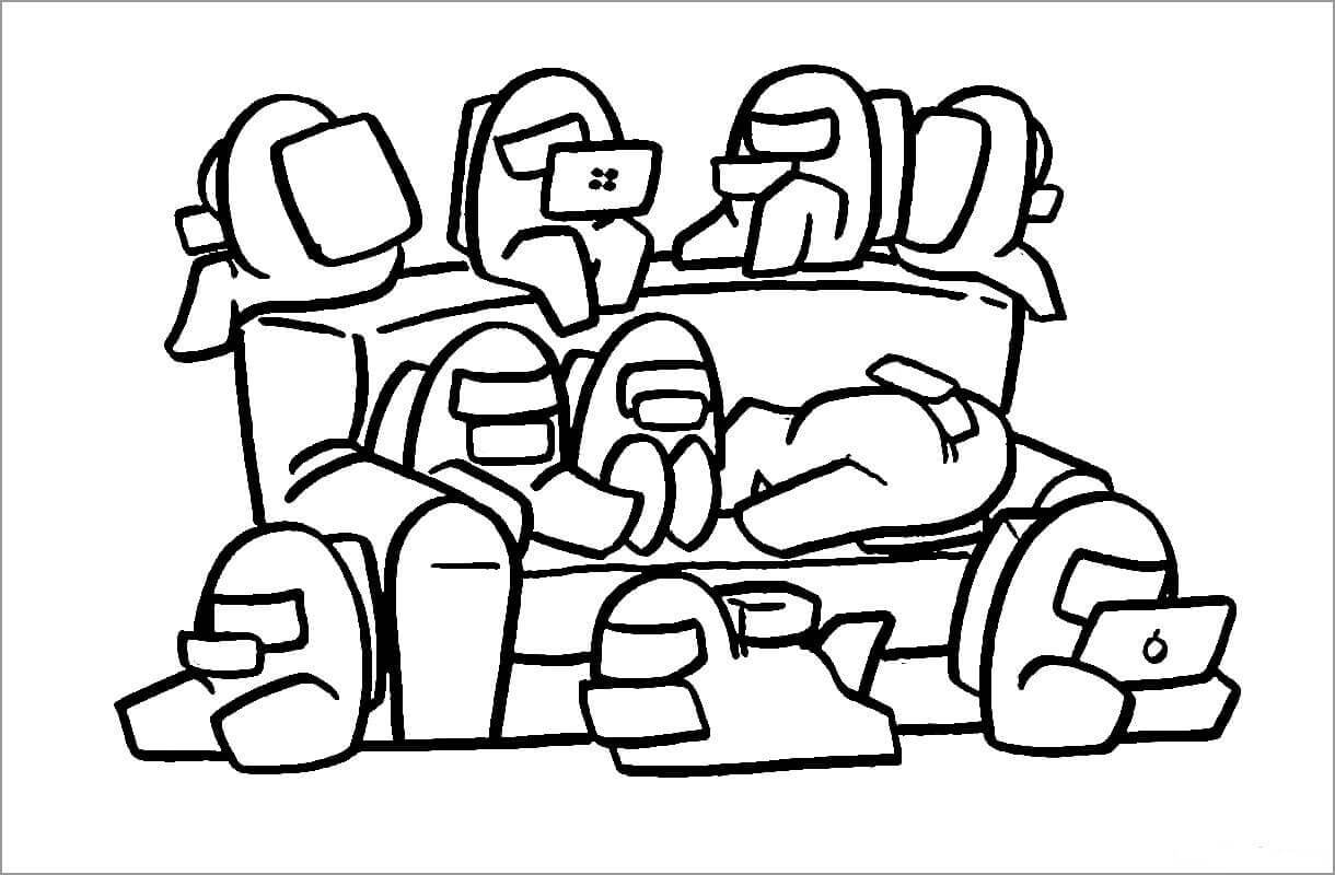 Dibujo gratuito Among Us #171968 de la coleccion Videojuegos para imprimir