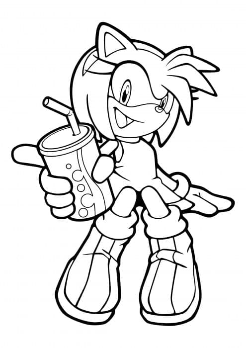 Dibujo para colorear: Amy Rose (Videojuegos) #184231 - Dibujos para Colorear e Imprimir Gratis