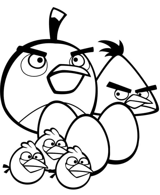 Dibujo gratuito Angry Birds #195725 de la coleccion Videojuegos para imprimir