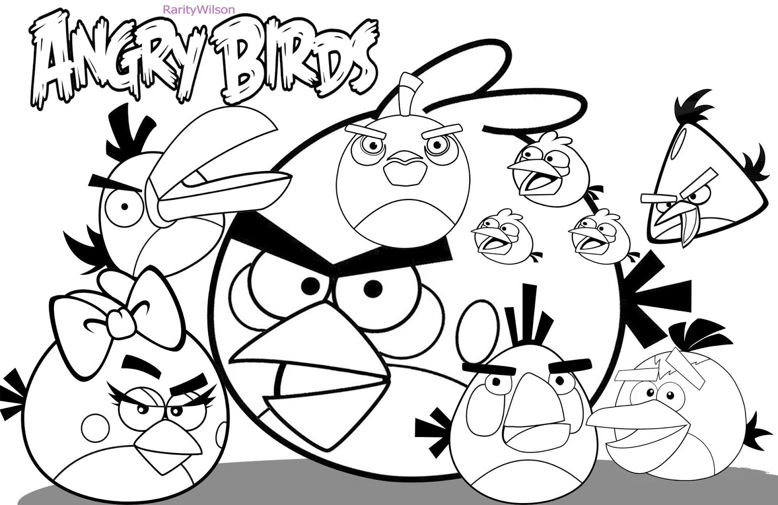 Dibujo para colorear: Angry Birds (Videojuegos) #25031 - Dibujos para Colorear e Imprimir Gratis