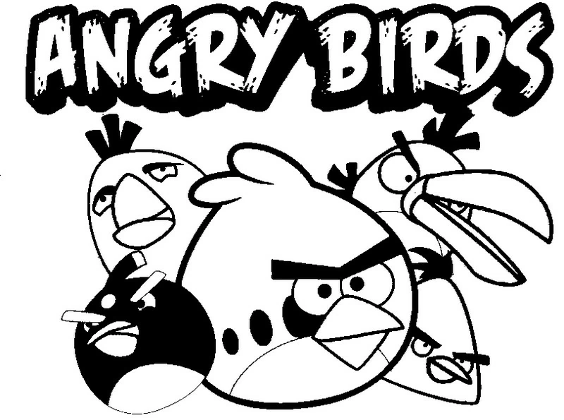 Dibujo gratuito Angry Birds #25036 de la coleccion Videojuegos para imprimir
