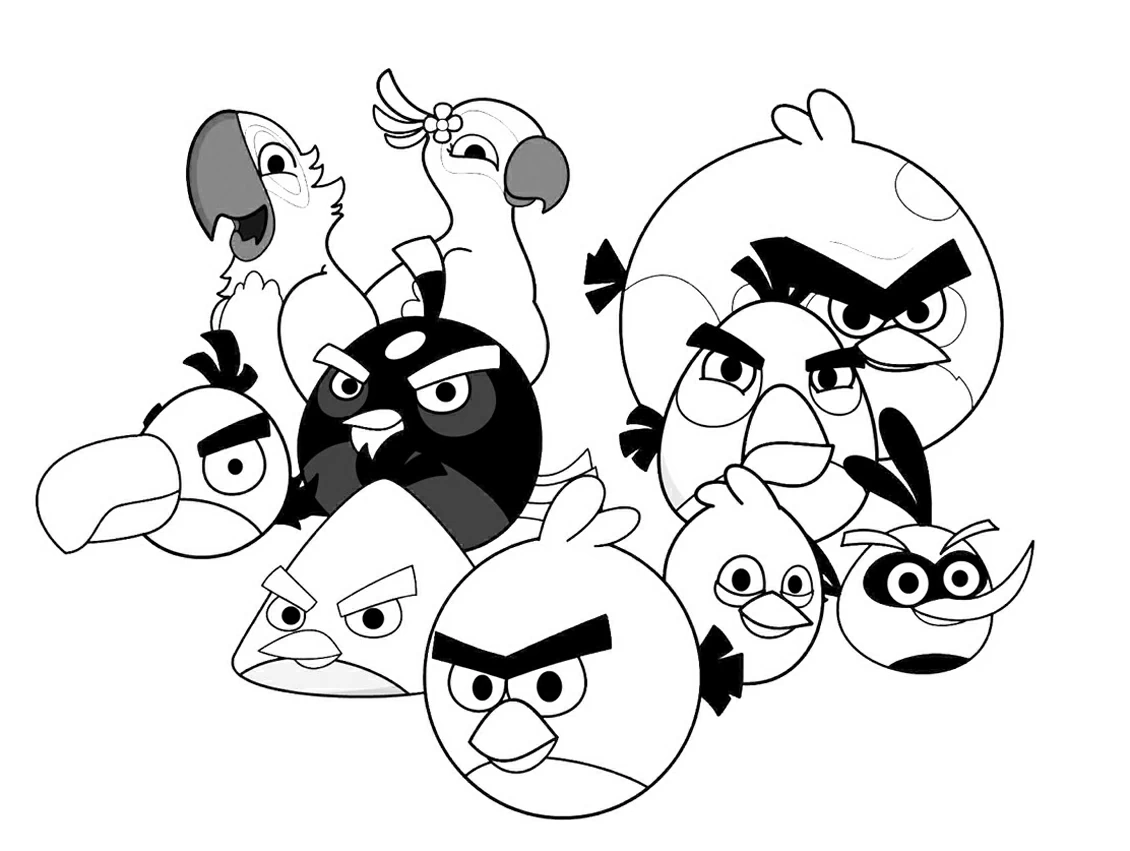 Dibujo gratuito Angry Birds #25122 de la coleccion Videojuegos para imprimir