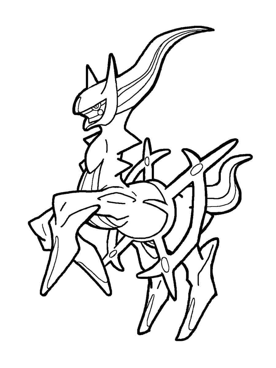 Dibujo gratuito Arceus #181851 de la coleccion Videojuegos para imprimir