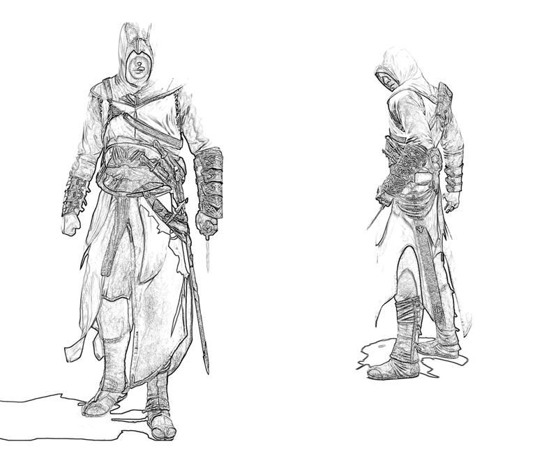 Dibujo para colorear: Assassin's Creed (Videojuegos) #111958 - Dibujos para Colorear e Imprimir Gratis