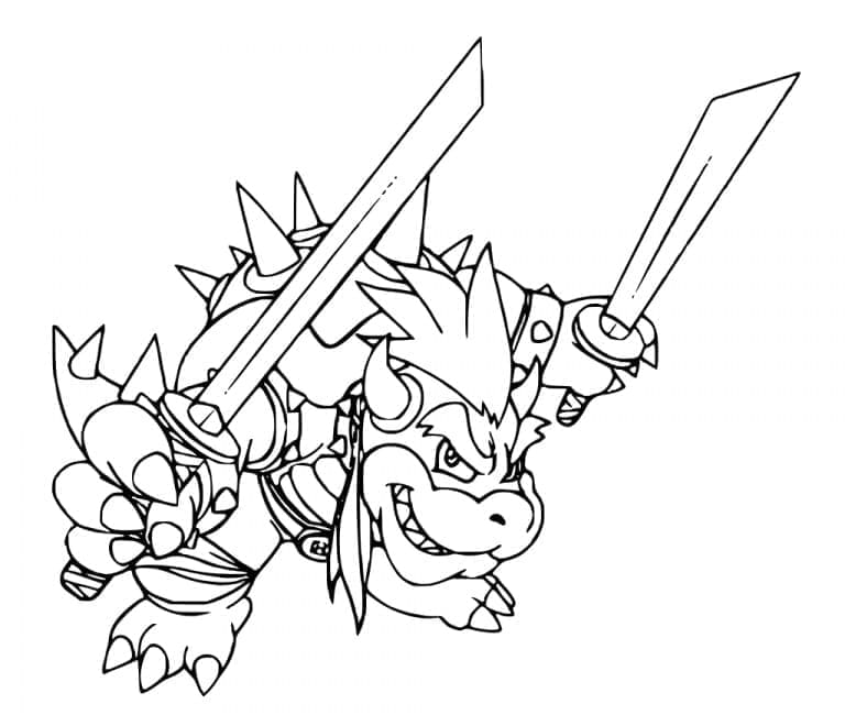 Dibujo gratuito Bowser #195973 de la coleccion Videojuegos para imprimir