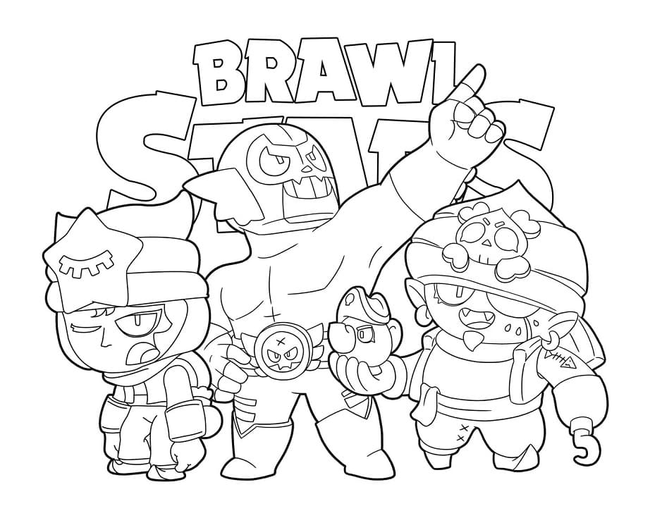 Dibujo gratuito Brawl Stars #175458 de la coleccion Videojuegos para imprimir