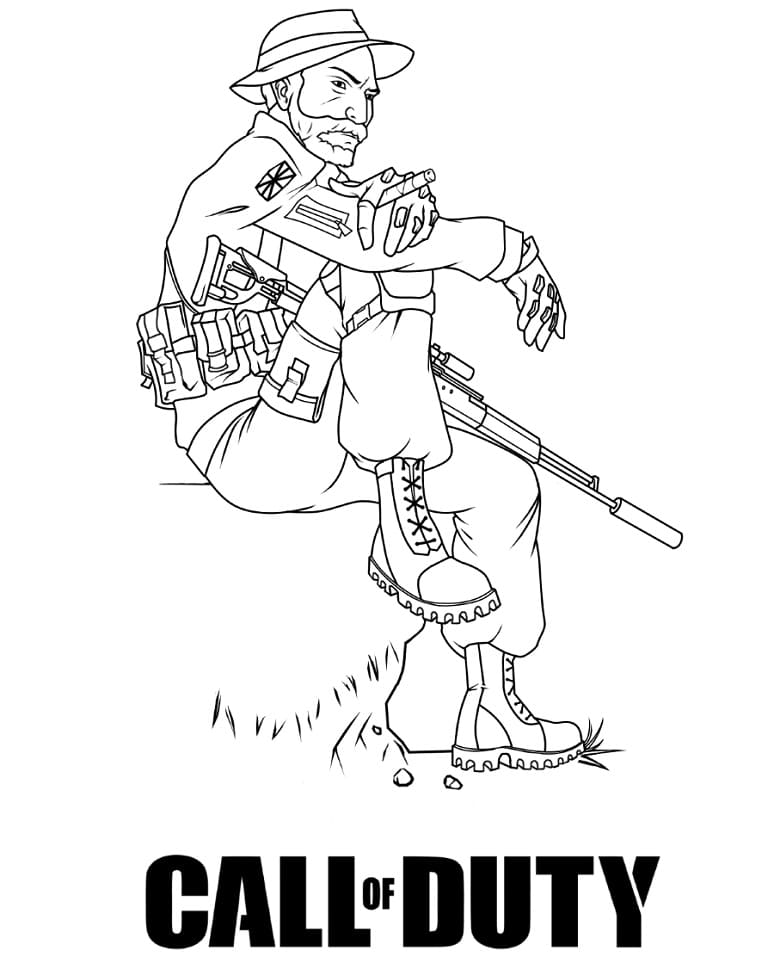 Dibujo gratuito Call of Duty #199001 de la coleccion Videojuegos para imprimir