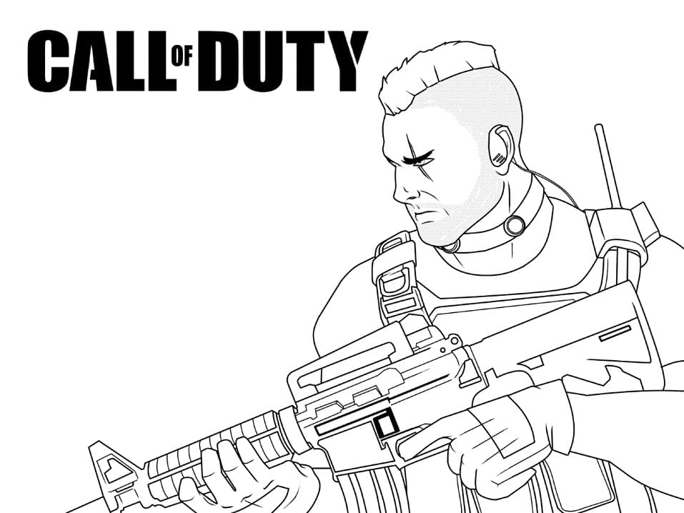 Dibujo gratuito Call of Duty #199005 de la coleccion Videojuegos para imprimir