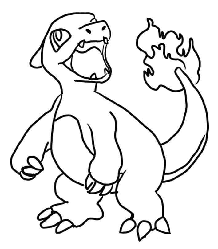 Dibujo gratuito Charmeleon #218937 de la coleccion Videojuegos para imprimir